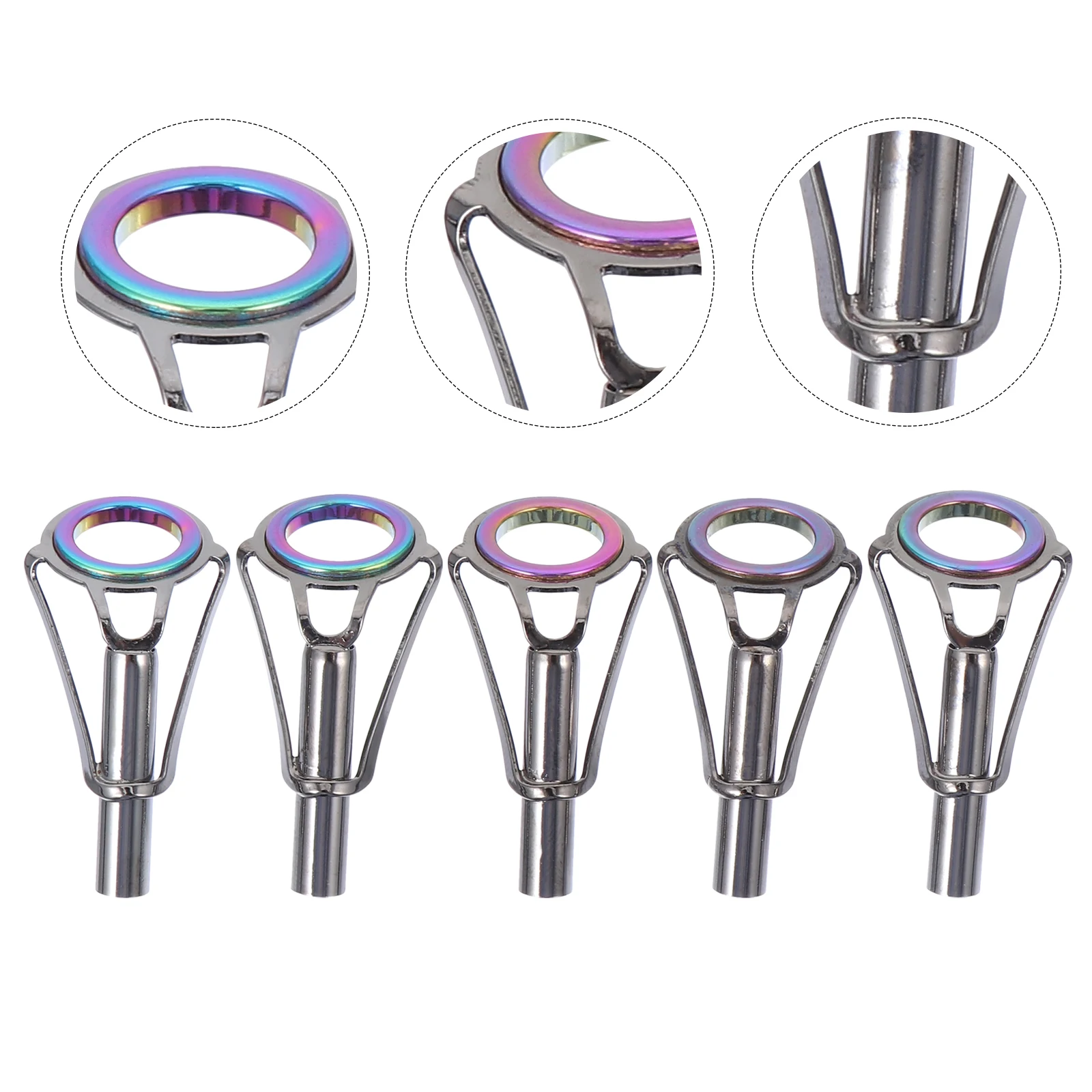 

Fishing Rod Guide Ring Accessories Stainless Steel Wire Ring Hole Pole Guide Repair Kit Tip Tools Durable Oxidation Reusable