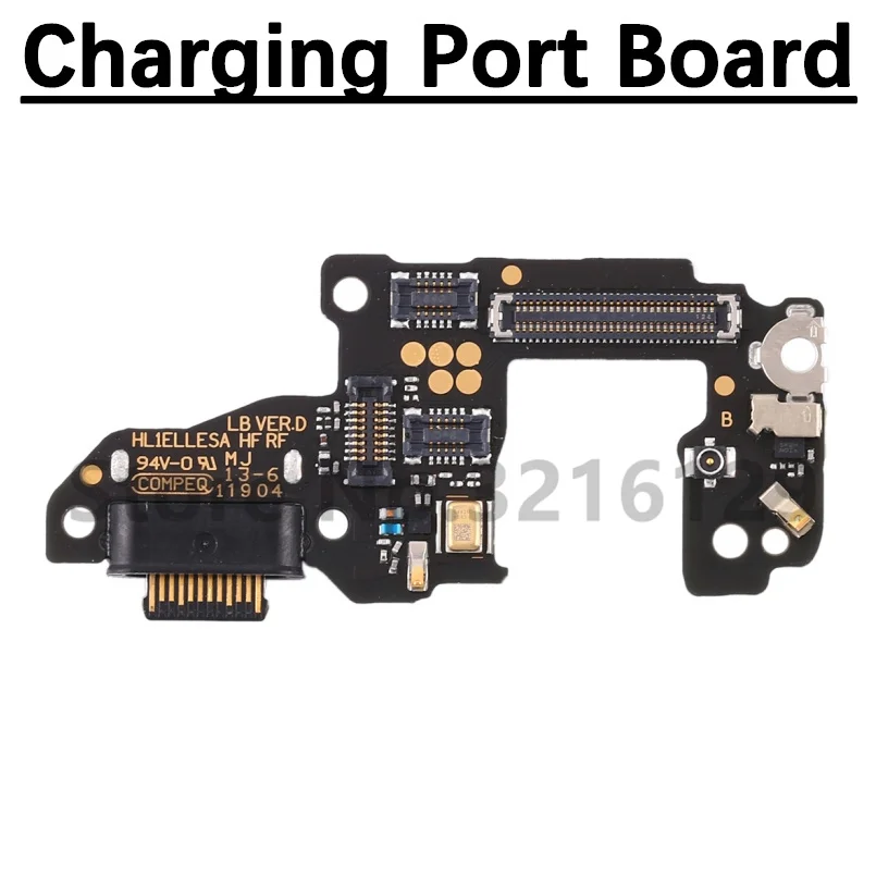 Charging Port Board For Huawei P30 Loudspeaker Ringer Buzzer Fingerprint Sensor On/Off Volume Motherboard Port Flex Cable