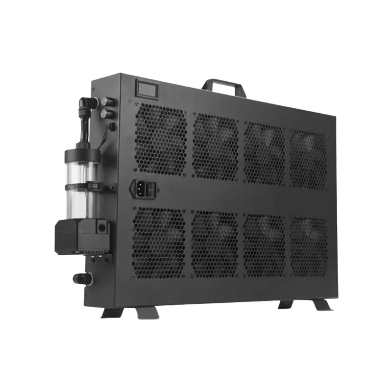 OC-BC10-S Copper Water Cooling System Kit 120x120x25mm 12000W Liquid Fittingblock Plate Radiator Fan Heatsink For