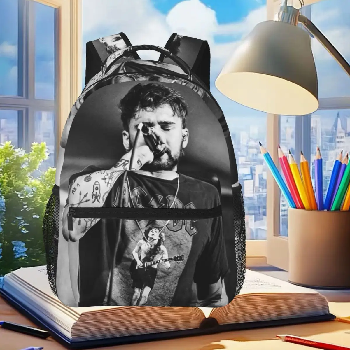 Rapper Dani Fernandez Fashion Graphics Backpack Student Boys Girls BookBag Children School Bag Laptop Shoulder Bag for Men Women