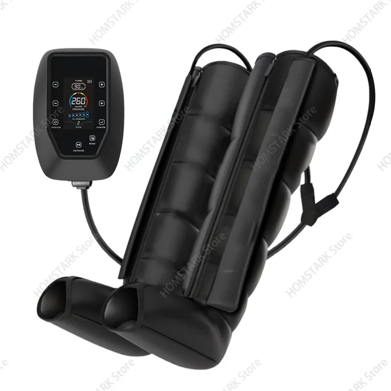 6‑Chamber Air Compression Leg Massager Portable Air Wave Device ForPost‑Sport Sedentary Muscle Relief Household Relax Instrument