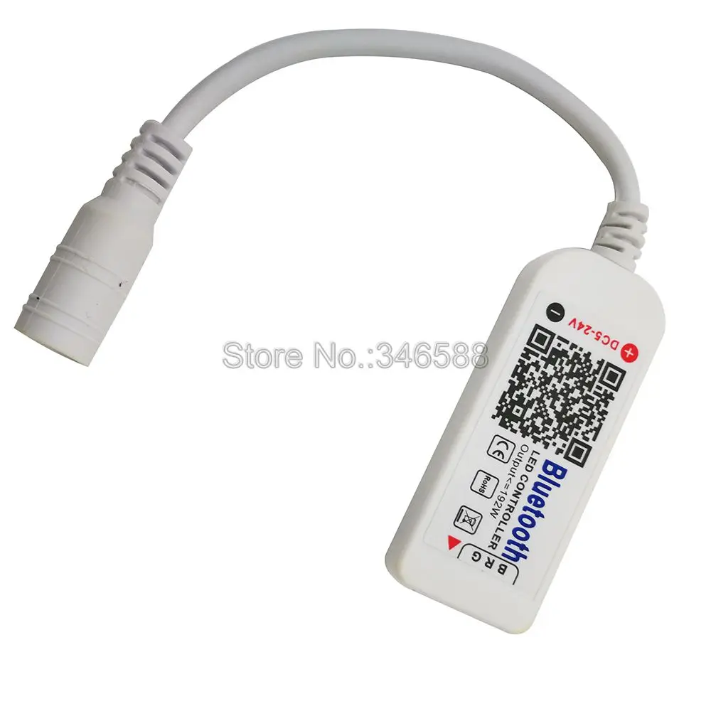 Happy Lighting DC5V-24V Bluetooth V4.0 RGBW RGB LED Light Strip Controller Smartphone Remote Control on iOs / Android APP