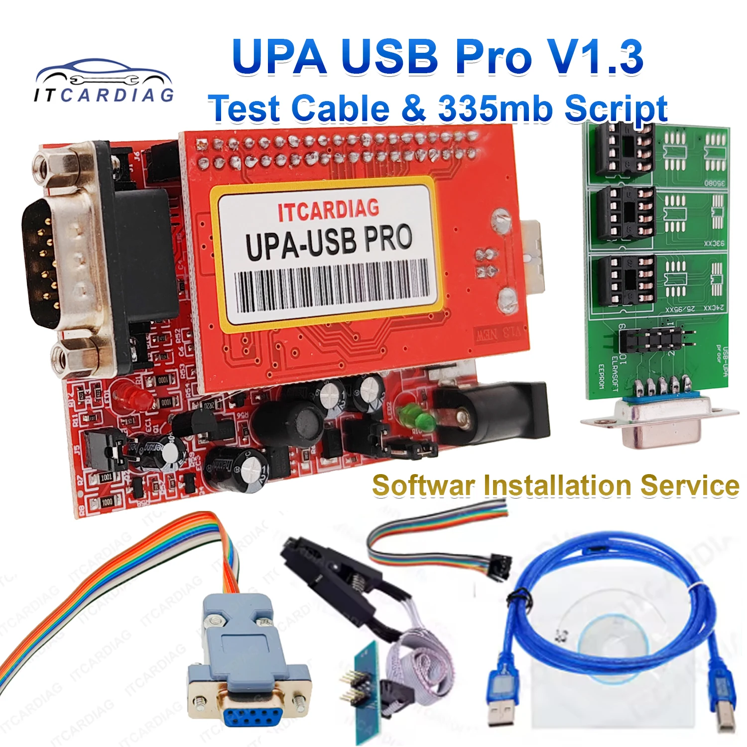 

New UPA-USB V1.3 ECU Chip Tunning UPA USB V1.3 SN:050D5A5B Eeprom Adapter ECU Programmer Diagnostic Tool Support win7/10