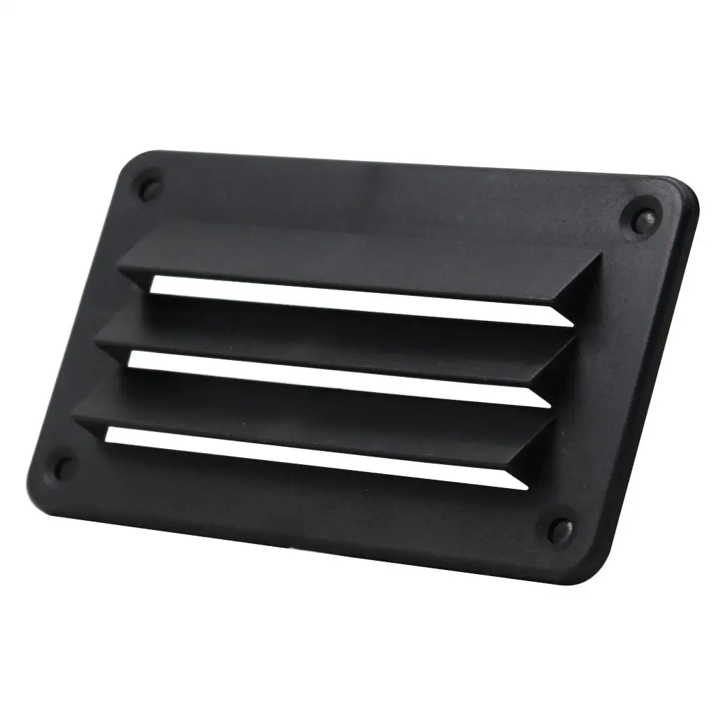 ABS Car Boat Louver Vent Rectangular Louvre Air Vent Dent for RV Boat Marine Ventline Louvered Range Hood Vent 14x7.9cm