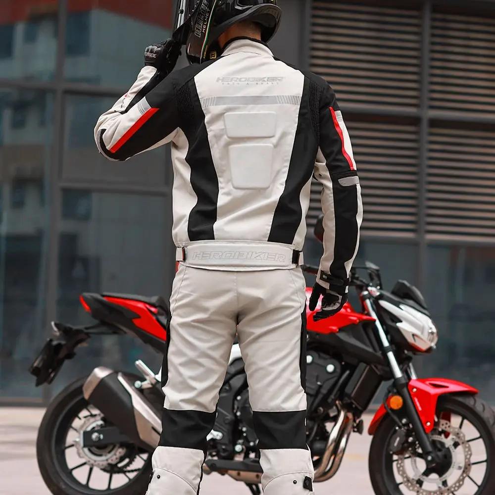 

Мотоциклетная куртка мужская ветрозащитная водонепроницаемая мотогоночная куртка носимые мотоциклетные штаны мото одежда с защитой EVA