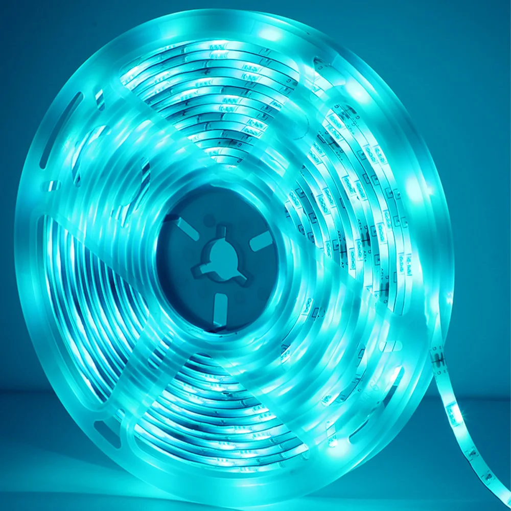 5V Low Voltage Bluetooth Smart RGB LED Strip Light Kit, Self-Adhesive Music Sync Color Changing Gaming Ambient Light