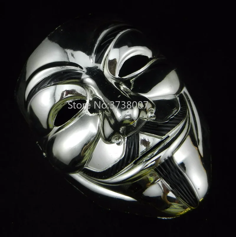 Movie Theme V Vendetta Mask Wholesale for Adults & Kids Halloween V Theme Plating Face Mask