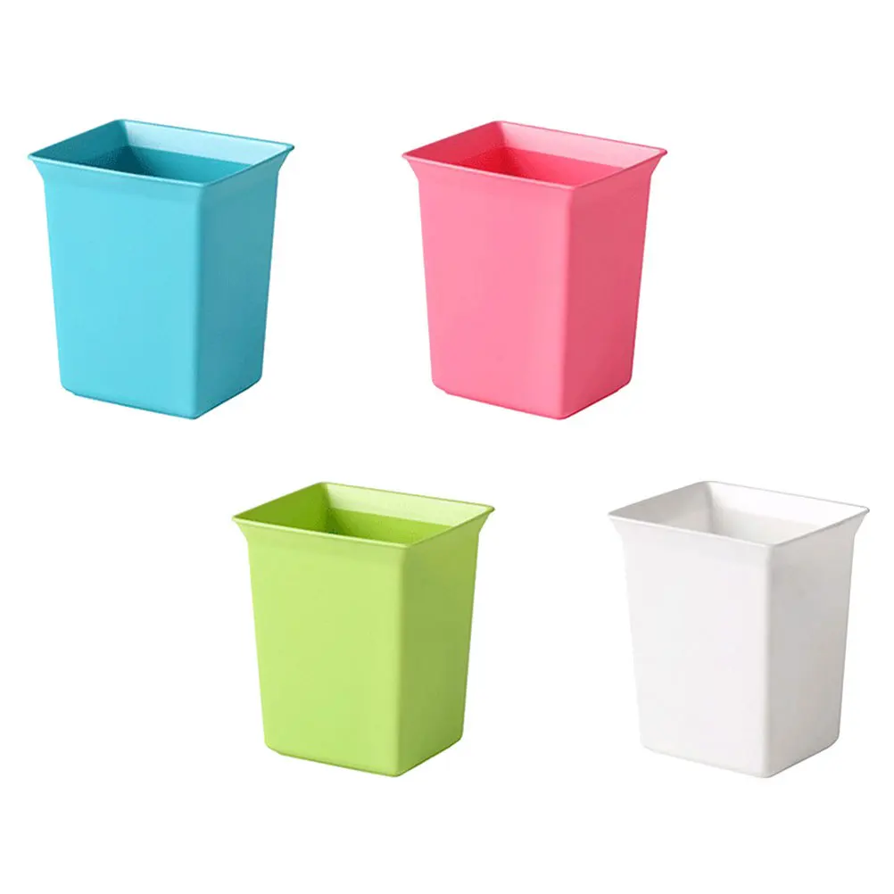 

4pcs Desktop Storage Holder Mini Trash Bin With Lid For Home Office Tabletop Garbage Container Odor Isolation Sundry Organizer