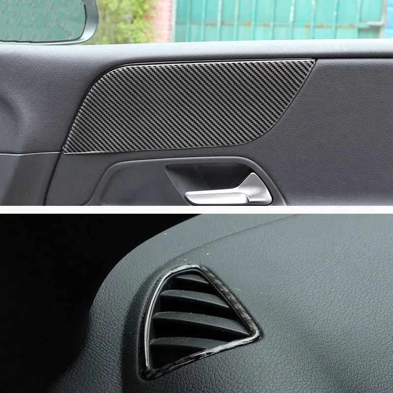 For Mercedes Benz B GLA GLB Class W246 W247 H247 X247 Real Carbon Fiber Interior Car Styling Accessories Decoration Stickers