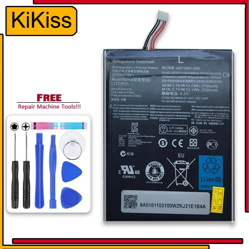 Free Tool New 3550Mah L12T1P31 Battery For Lenovo A2 R6907 BL195 A2107 A2107A A2207 A2207A-H Bateria