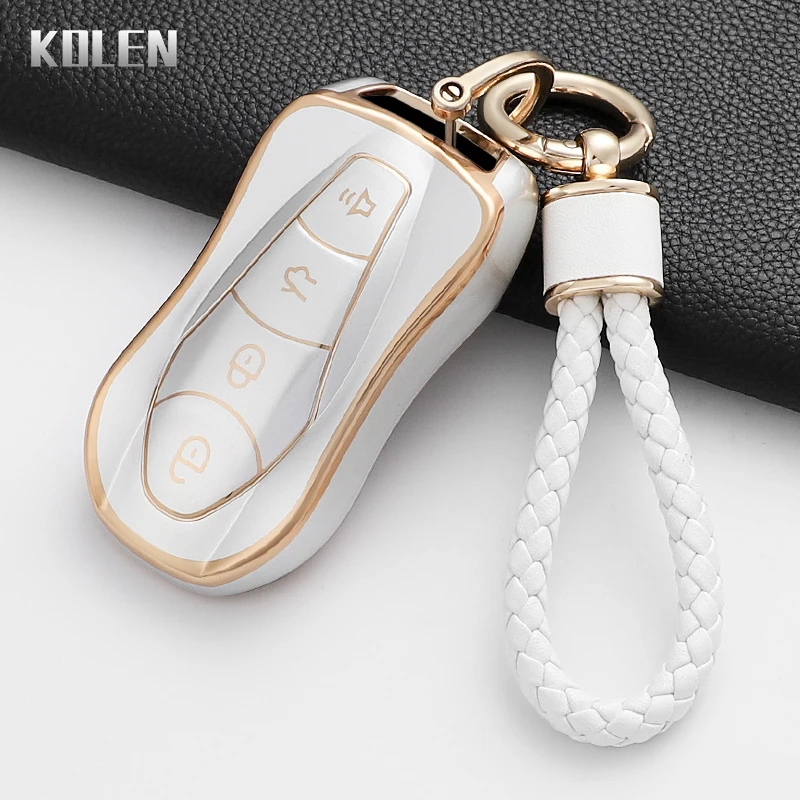 

Чехол из ТПУ для автомобильного дистанционного ключа, брелок для Geely Azkarra Tugella FY11 2019 2020 Atlas Pro, новый Emgrand GS X6 SUV EC7, аксессуары