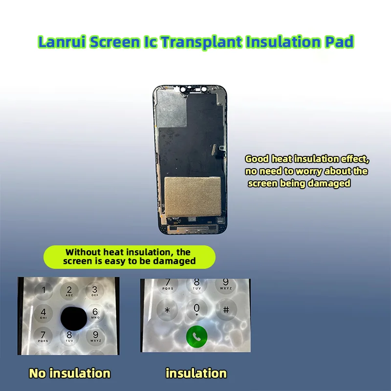 LANRUI Screen IC transplant insulation pad work pad high temperature protection repair mobile phone screen work repair tool