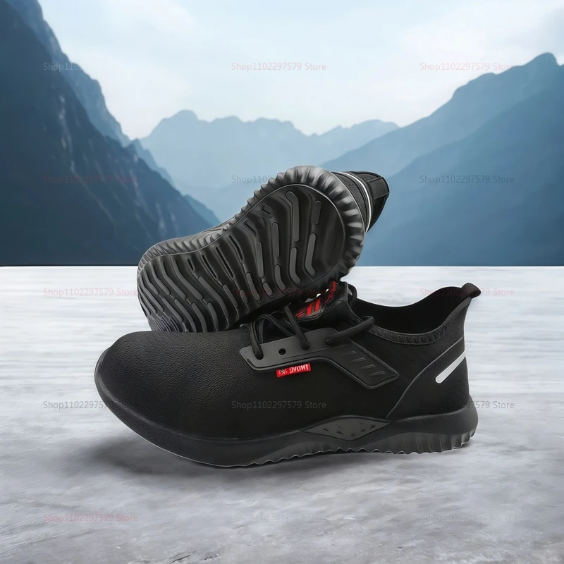 أحذية عمل آمنة للرجال غطاء صلب لأصبع القدم مضاد للسحق ومقاوم للثقب أحذية تكتيكية قابلة للتنفس أحذية صناعية خفيفة الوزن