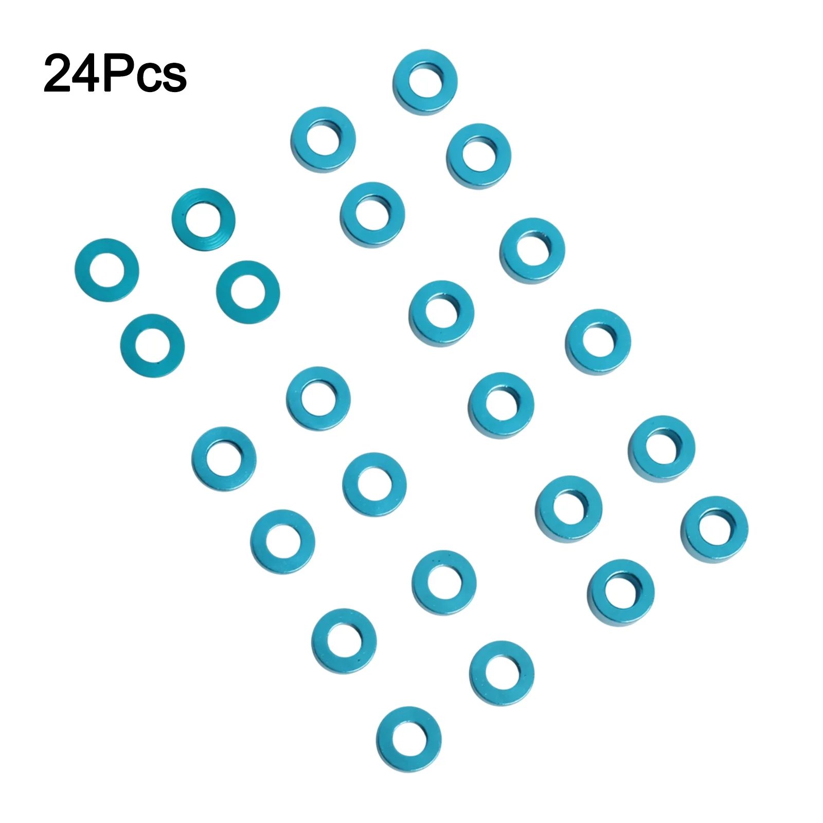 Precision Flat Spacer Washer Set for For TAMIYA For RC Vehicles Includes Total of 24 Adjustable Aluminum Washers