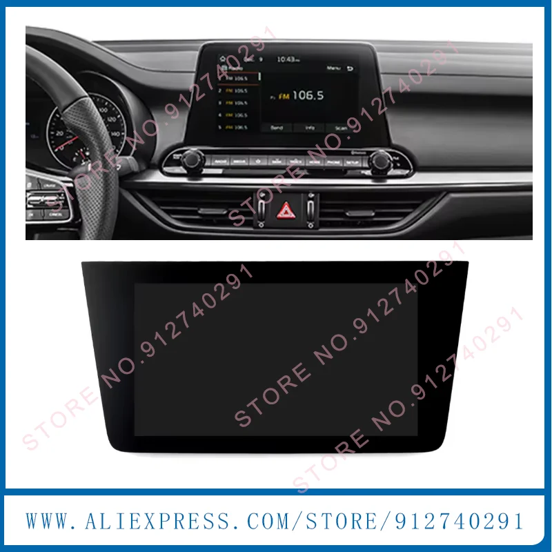 Original 8 Inch LCD Touch Screen Panel For KIA Forte Stinger 2018-2021 Navi Radio Screen LA080WV9-SL01 96160M7070WK 96525J5710