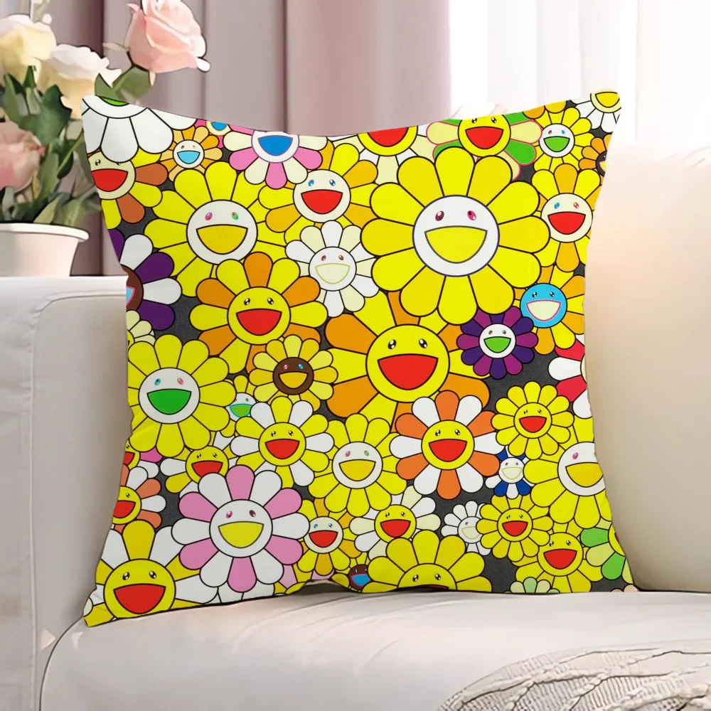 T-Takashi MurakamiS Cushions Cover 45*45 Chair Cushion Decorative Pillowcase for Pillow Pillowcases 40x40 Short Plush Covers