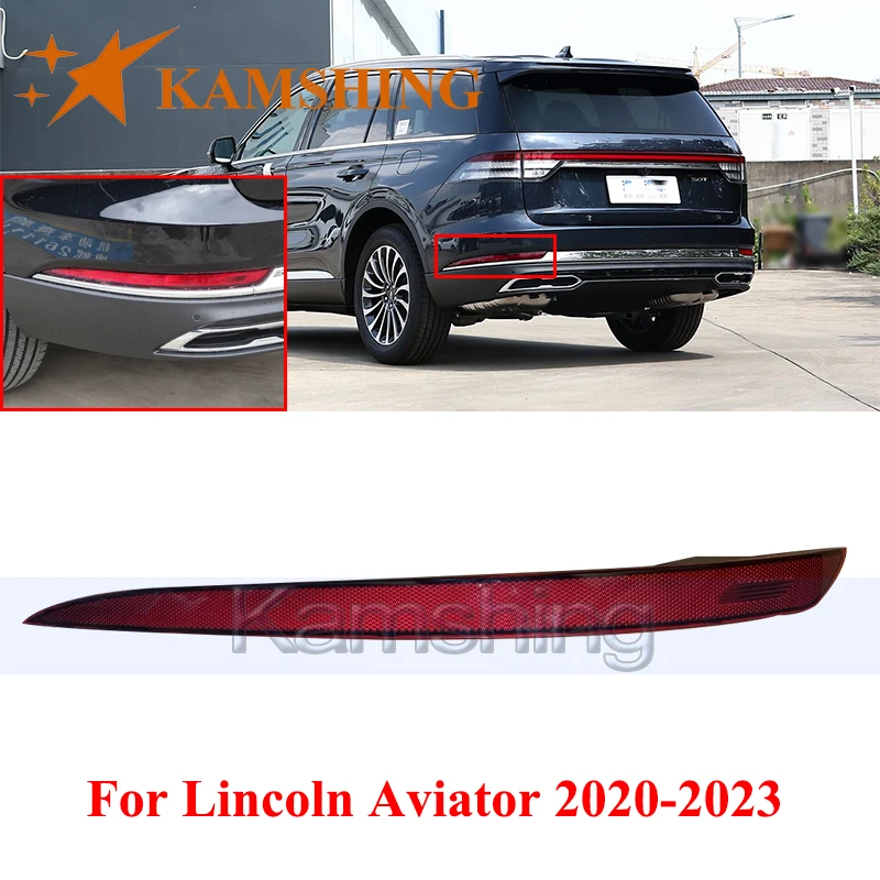 CAPQX Rear Bumper Light For Lincoln Aviator 2020-2023 Reverse Light Rear Brake Light Warning Lamp Reflector
