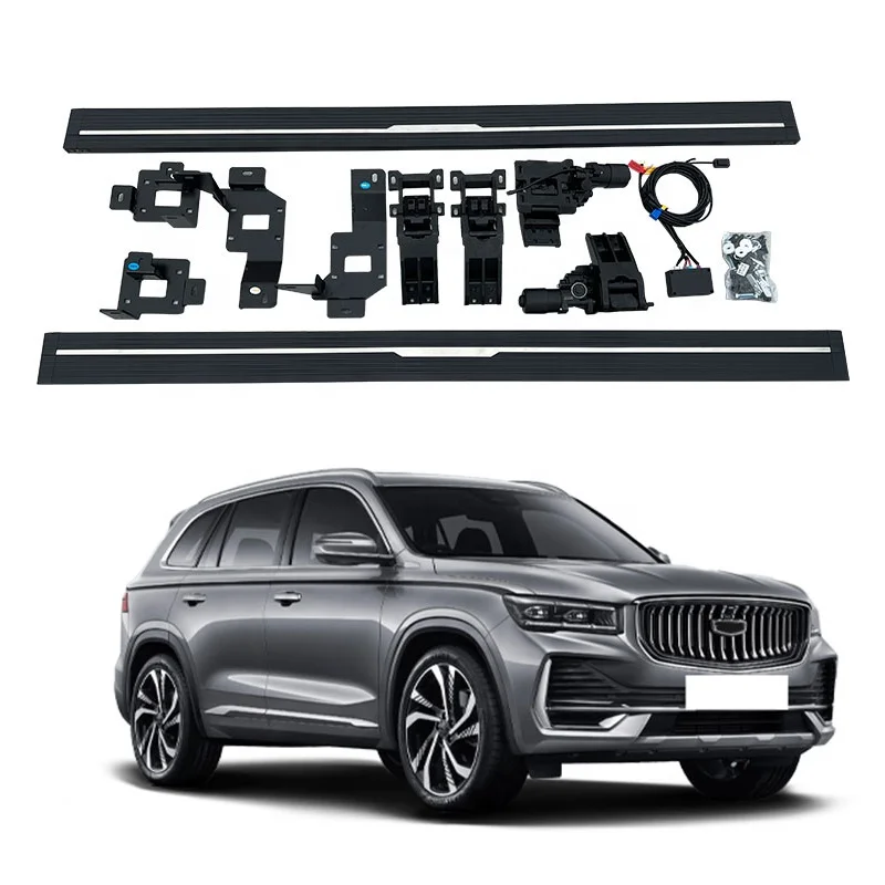 

Подножки из алюминия Noble Car Accessories для GEELY Xingyue L Manjaro, автоматические, с функцией подъема