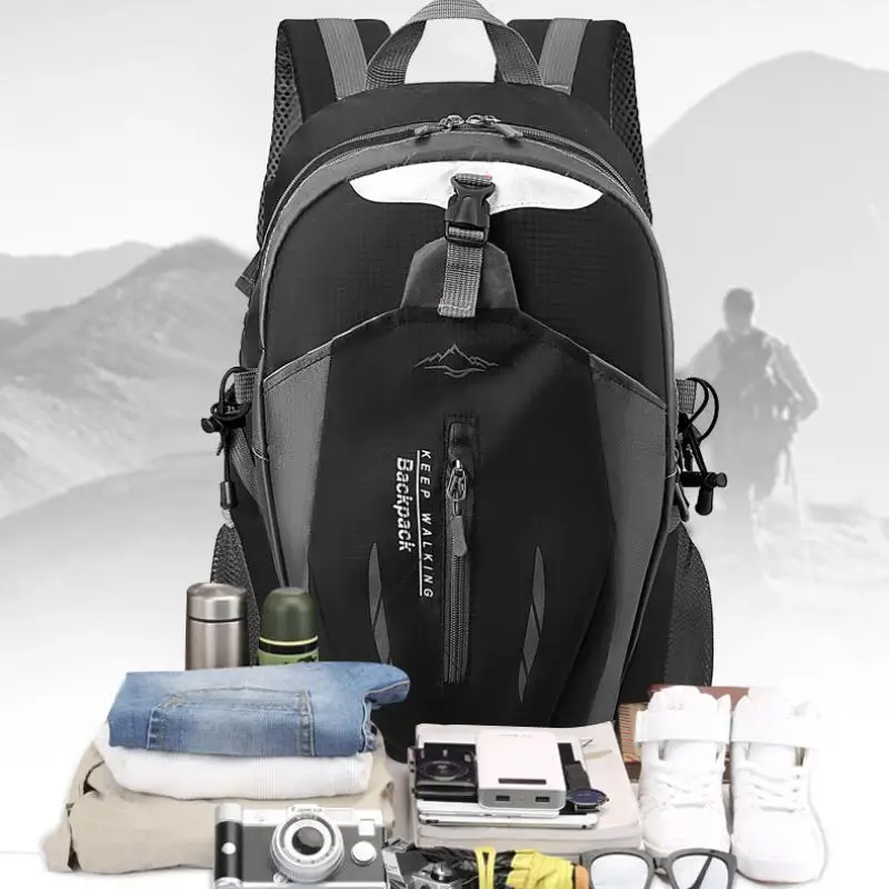 40L 대용량 배낭 노트북 가방 내구성 야외 스포츠 하이킹 캠핑 배낭 여행 가방 여행