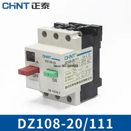 CHNT DZ108-20/211 DZ108-20/111 Motor protection Motor switch Moulded Case Circuit Breaker Air Switch Overload Protection DZ108 