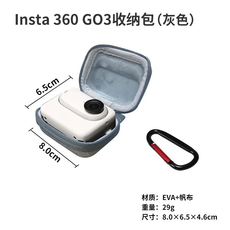 

Storage Case Body Bag For Insta360 GO 3S Mini Body Bag 360 GO 3 Portable Storage Bag Canvas Protection Accessories