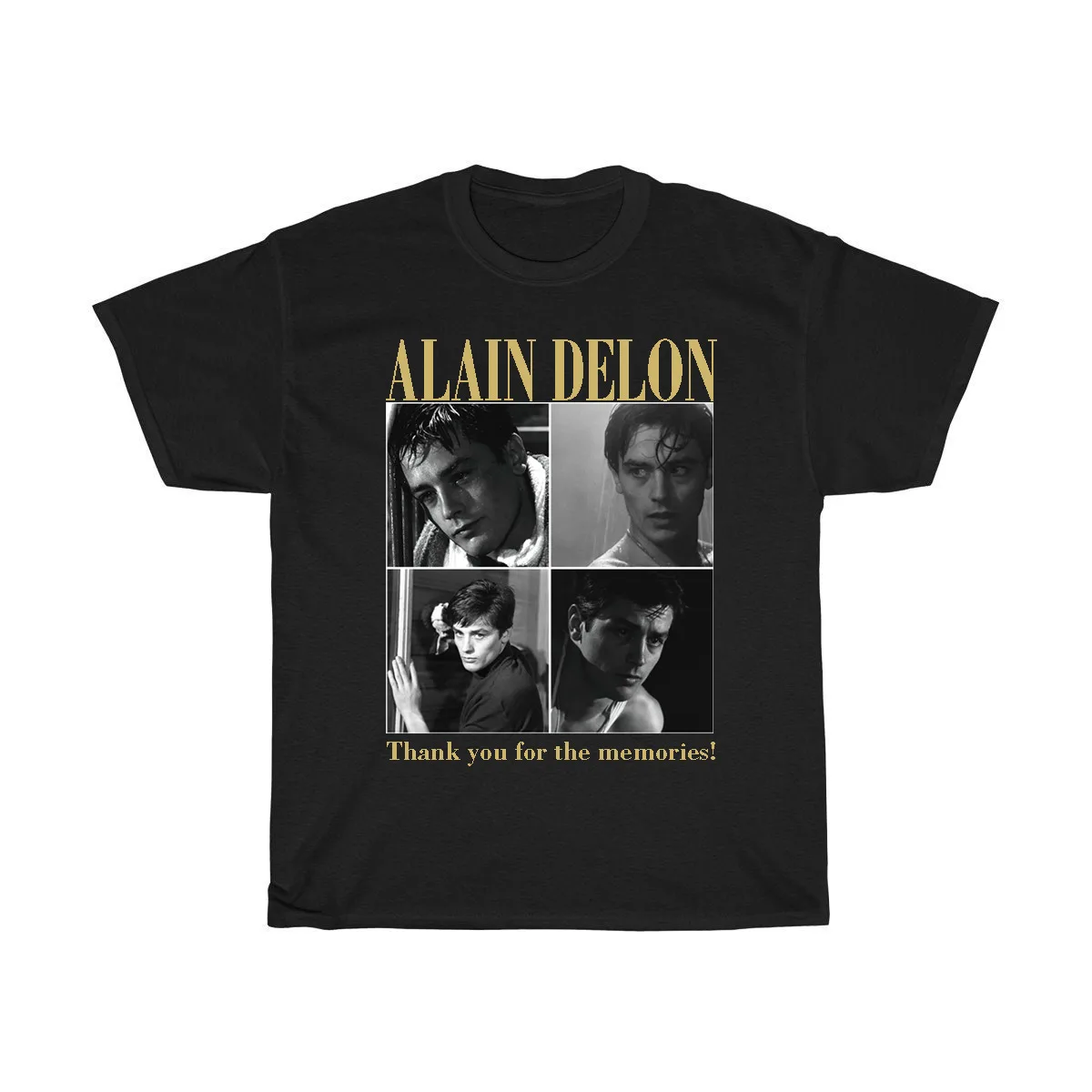 New Alain Delon Thank you for the memories Cotton Unisex S-5XL Shirt NW02_186