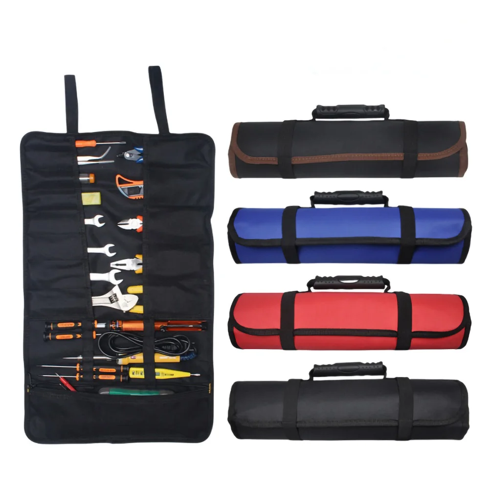 

Bran New High Quality Oxford Canvas Reel Roll Type Storage Bag Tool Pocket Reel Toolkit