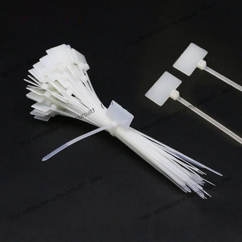 300Pcs Zip Ties Write Wire Power Cable Label Mark Tag Nylon Self-Locking Tie Network Cable Marker Cord Wire Strap Zip