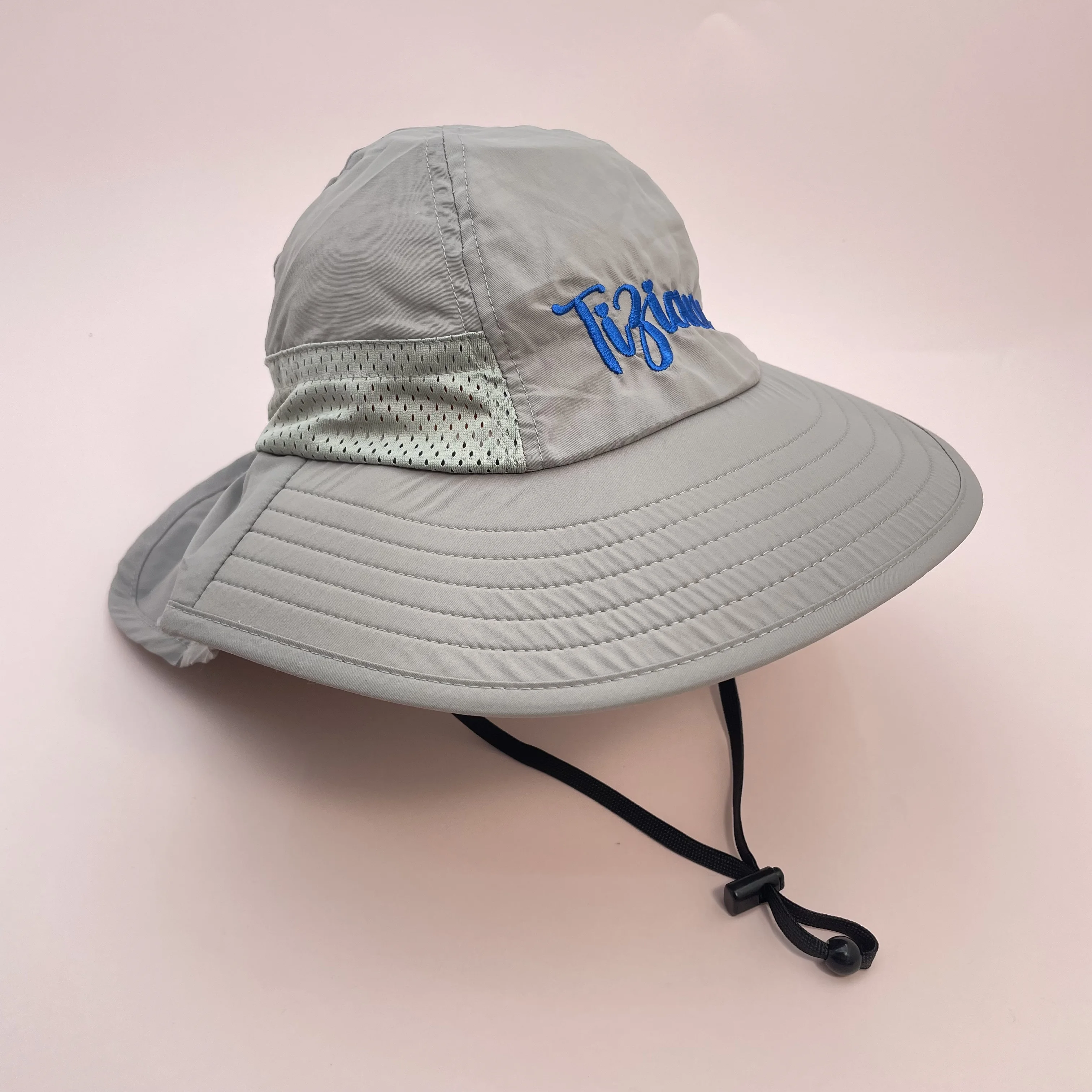 Verstellbare Fischermütze für Kinder, personalisierbar, für Frühling und Sommer, Baby, Sonnenschutz, Halsabdeckung, Mütze für Jungen und Mädchen, 2–6 Jahre, Strandkleidung – Detail 12