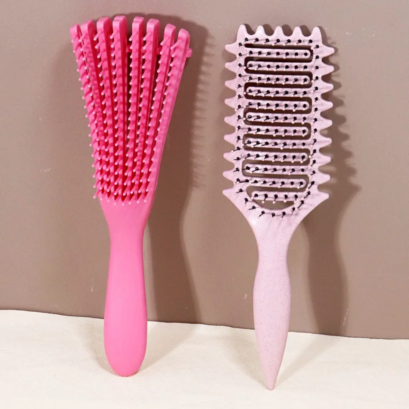 2pcs styling comb set, suitable for dry and wet hair, home hairdressing, anti tangling,special for real hair wigs