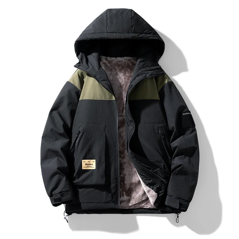 

Мужская спортивная велосипедная куртка, ветровка, мужская трехстойкая уличная рабочая куртка, свободная универсальная мужская куртка с капюшоном для подростков