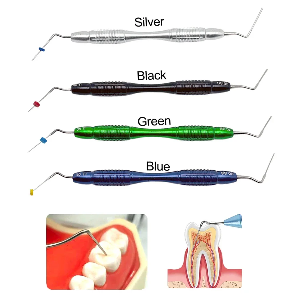 

1Pcs Dental Gutta Percha Filler Oral Root Canal Filler Endodontic Hand Plugger Vertical Pressure Device Dentist Fill Instrument