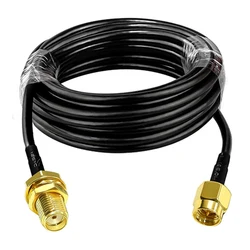 1PC SMA Male to SMA Male to SMA Female RG58 RF Coaxial Cable 50ohm WiFi Antenna Extension Cable Connector Adapter Pigtail