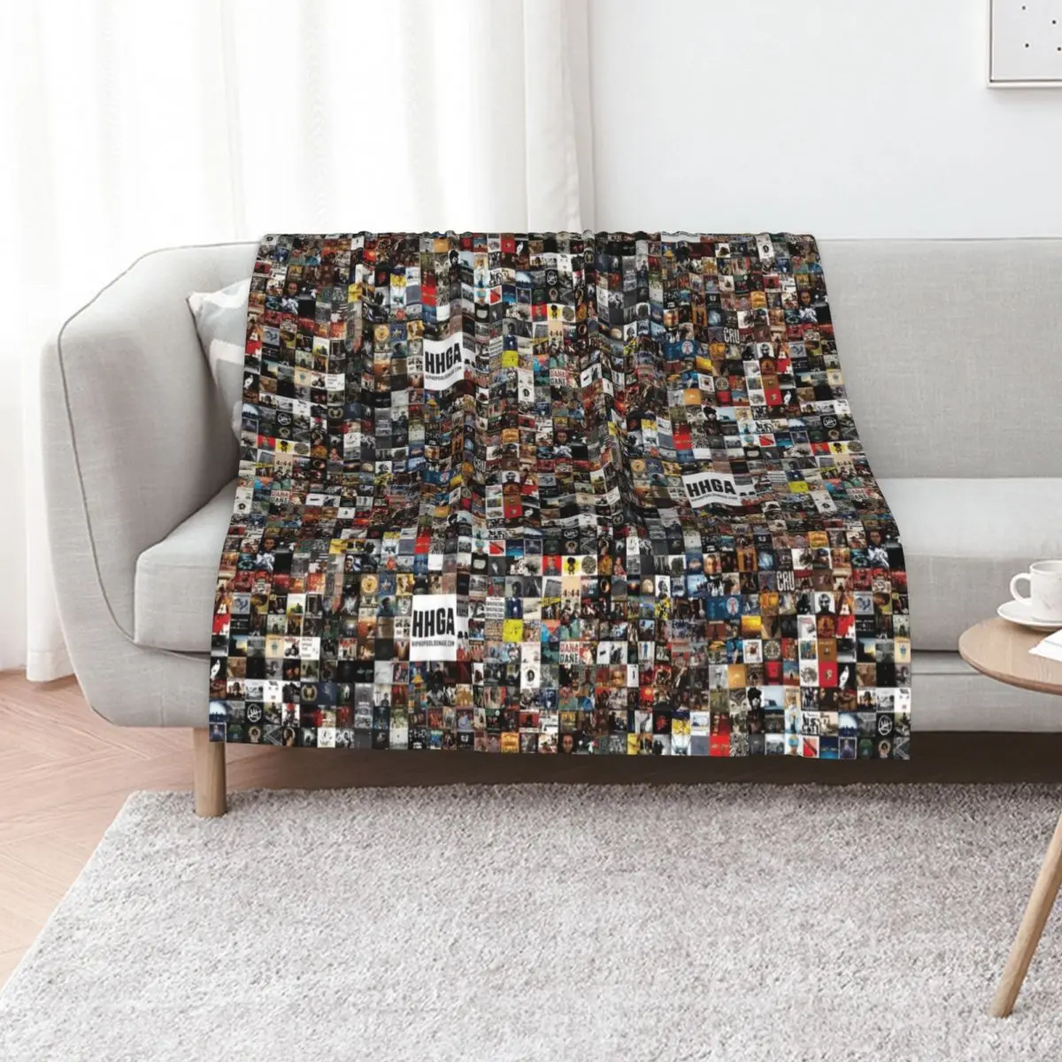 BEST HIP HOP ALBUMS 1980 - 2019 Throw Blanket Beach Soft Beds Soft Big Cute Plaid Luxury Designer Heavy Blankets