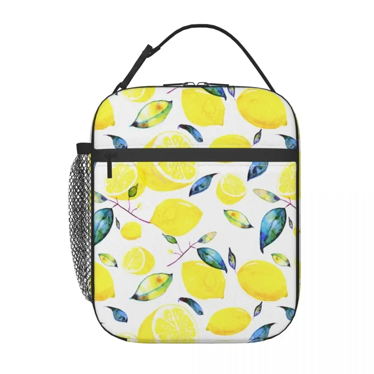 

Cute Fruit Xmas Lunch Bag Lemons Food Picnic Lunch Box For Child Design Thermal Tote Handbags Waterproof Convenient Cooler Bag