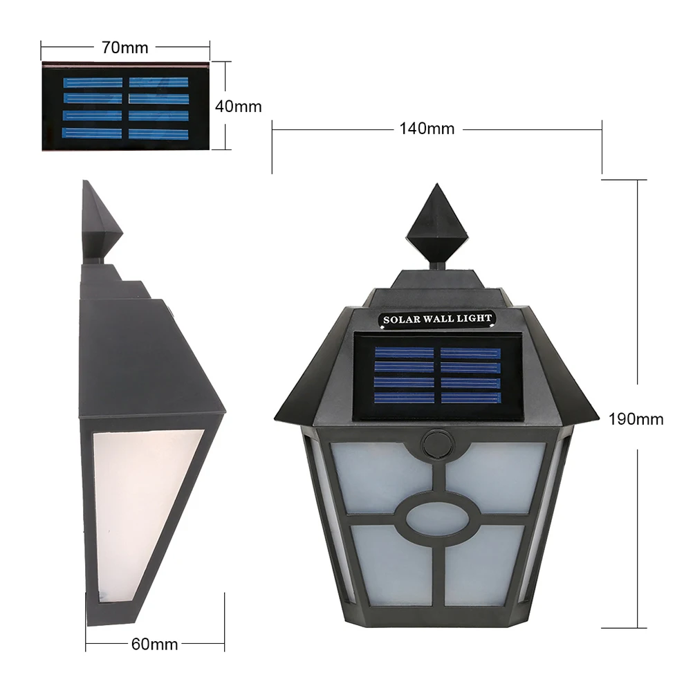 

Retro Wall Solar Solar Patio Lights Powered Garden Lights Outdoor Waterproof Patio Pathway Year Round Landscaping
