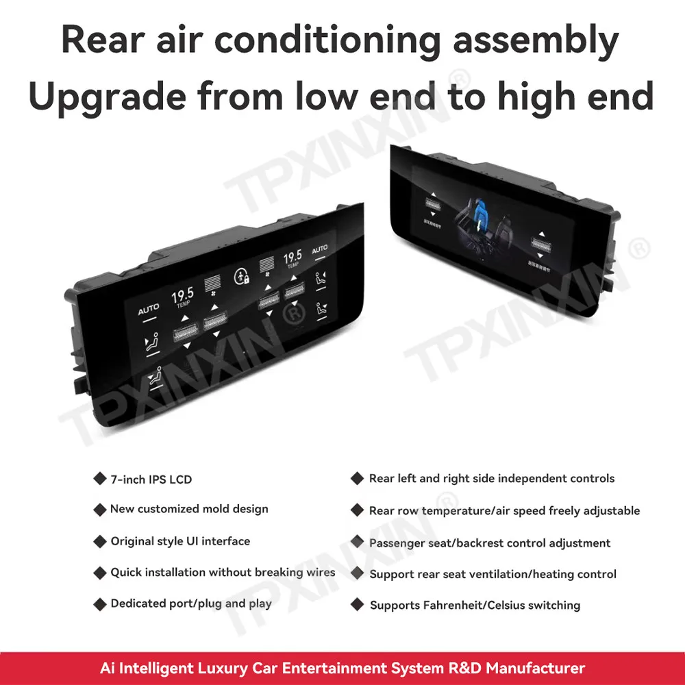 LCD AC Panel Air Conditioner For Porsche Cayenne 2018~2023 GPS Multimedia Player Lossless installation Head unit