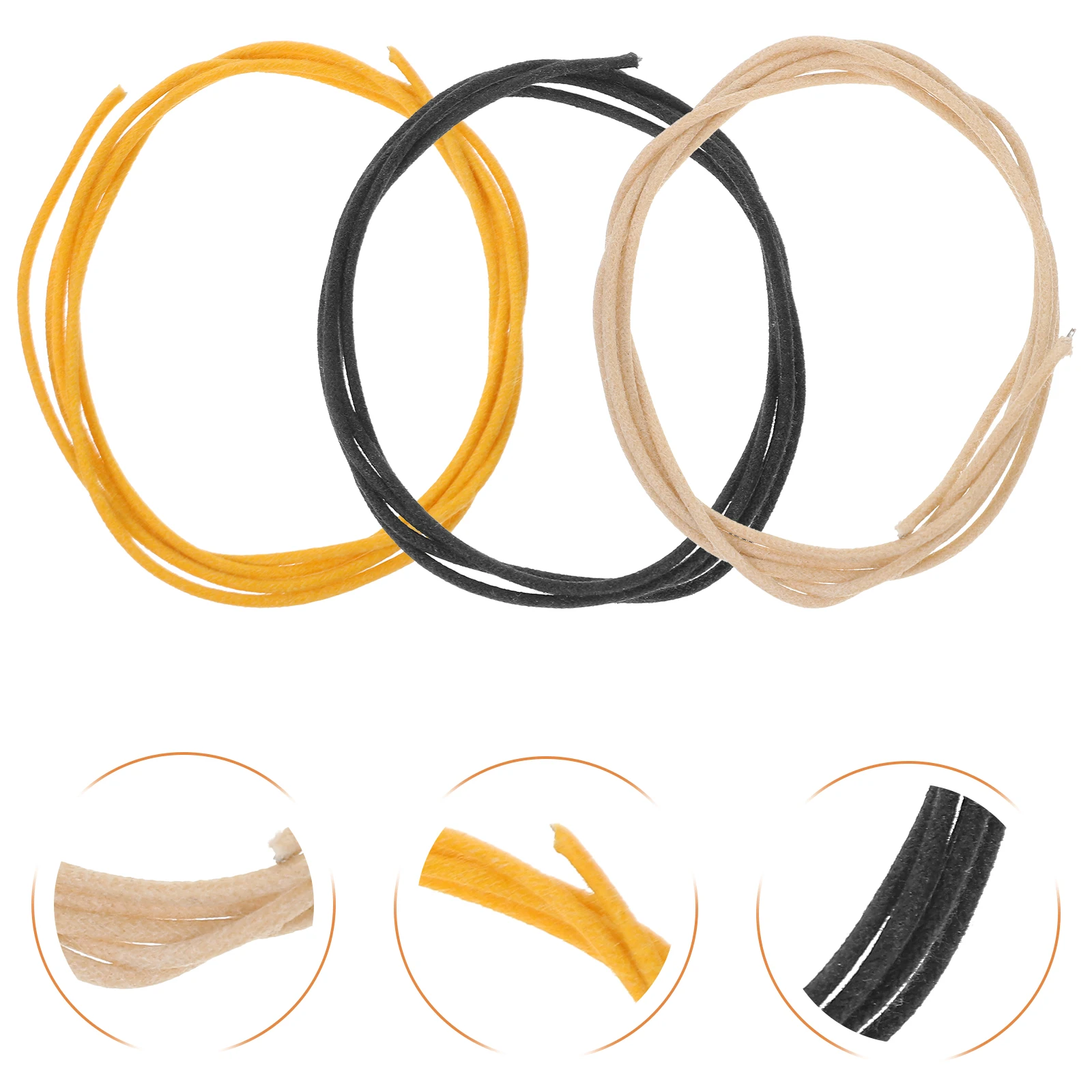 

3pcs Pickup Wire Guitar Circuit Wires Electric Replacement Parts Pickup Cables Durable Lightweight Signal Transfer Stable