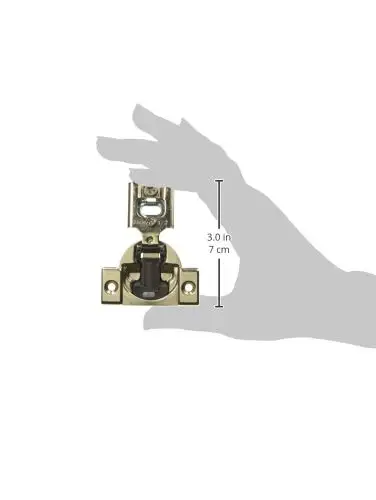 38N355BE08x20S مفصل مدمج ناعم ومغلق 1/2 بوصة، لمسة نهائية من النيكل (عبوة من 20 قطعة)