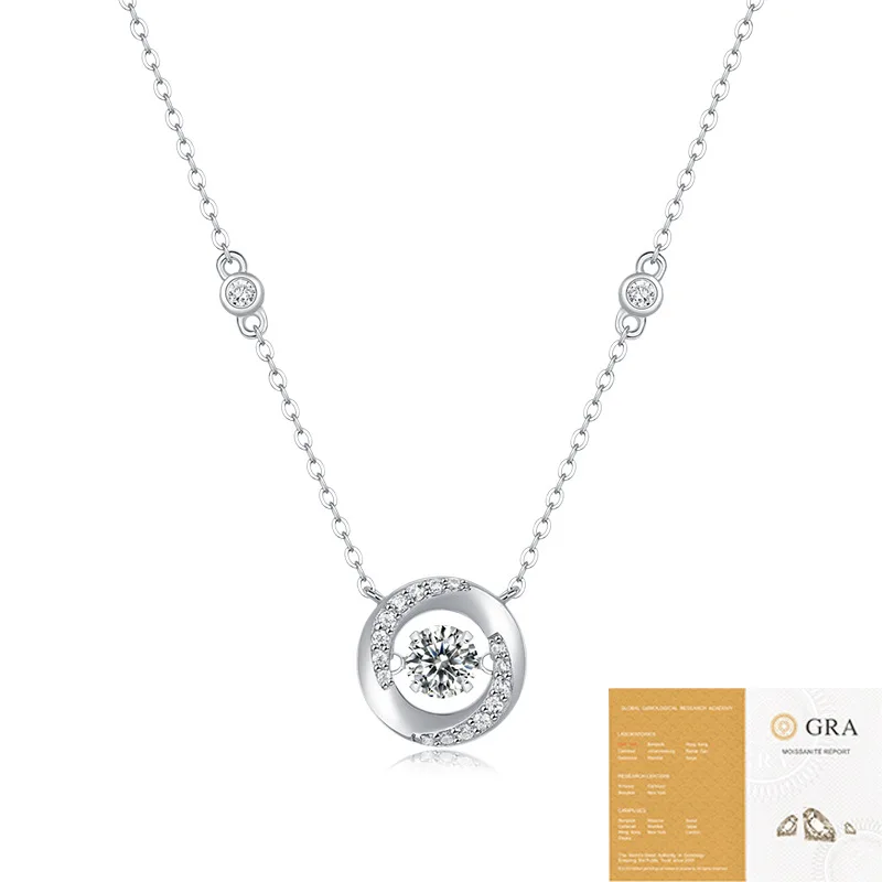 

Ожерелье с подвеской из муассанита цвета D для женщин, роскошные дизайнерские ювелирные изделия, стерлинговое серебро 925, популярные помолвочные свадебные украшения