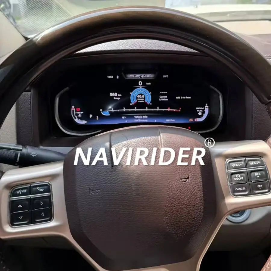 

for Dodge Ram 1500 2500 Digital Instrument Cluster 2013-2018 Speedometer Car Dashboard 12.3" Multiple Display Options