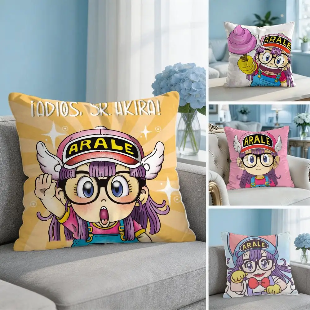 Dr SLUMP A-ARALE CHAN Cushion Cover Square Pillow Bedroom Sofa Leisure Comfort Living Room Home Decoration 40X40