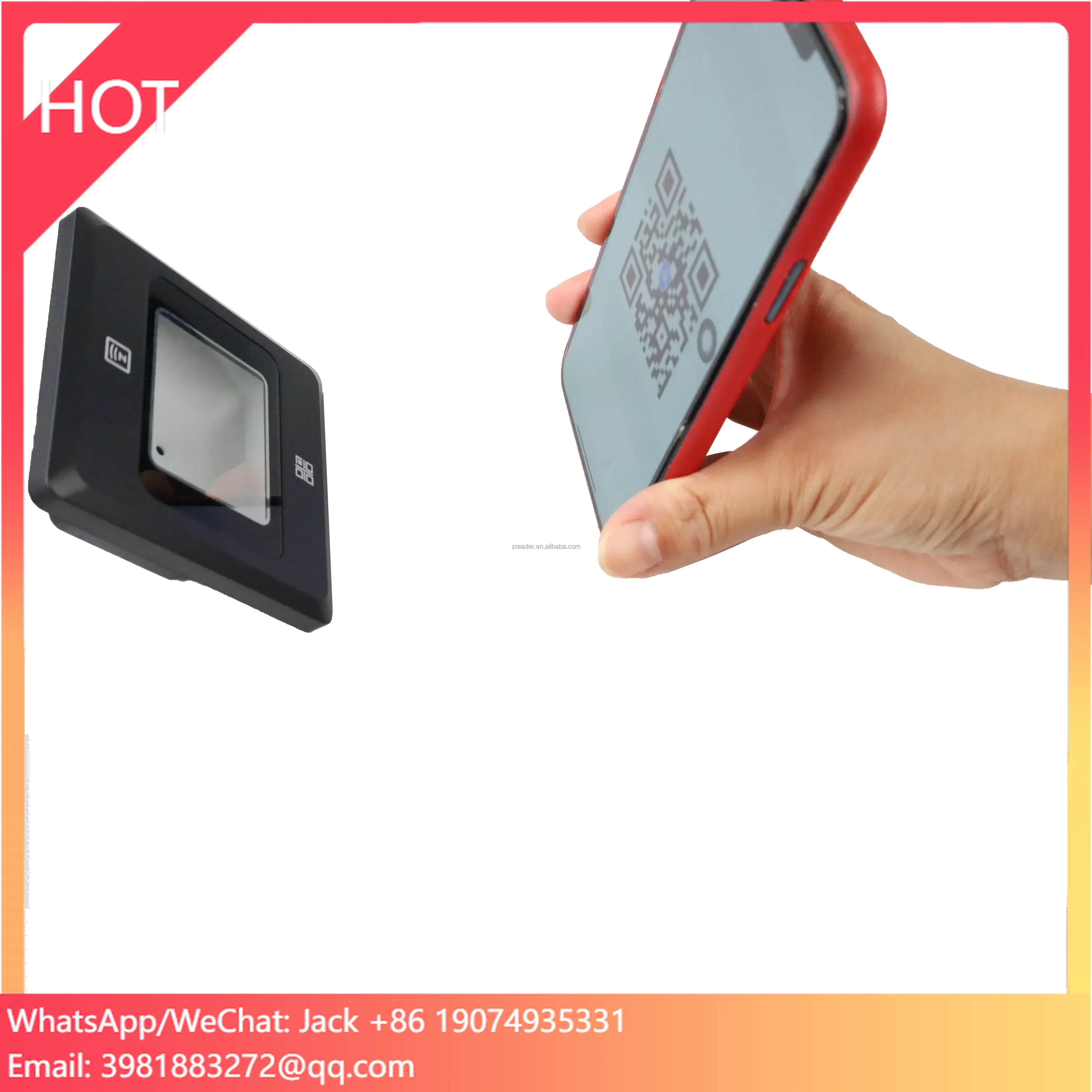 Outdoor Visitor All in One IC/NFC App Smart QR Code Access Control Card RFID Reader QR Code Reader Access Control System