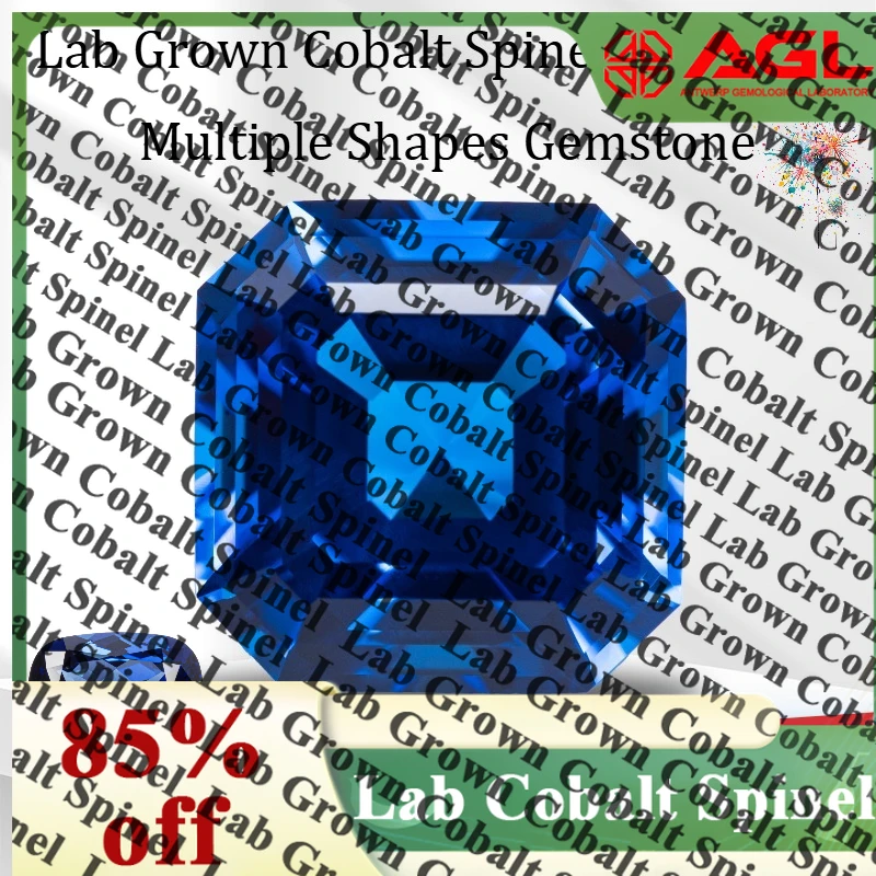

Lab Grown Cobalt Spinel Oval Cut Multiple Shapes Gemstone for DIY Ring Necklace Earrings Main Materials Selectable Certificate