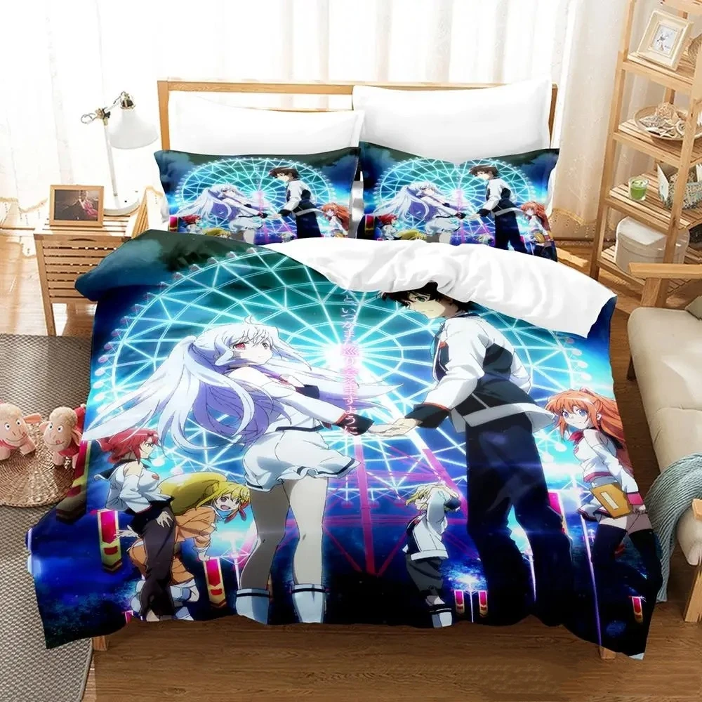 

2023 PLASTIC MEMORIES Bedding Set Single Twin Full Queen King Size Bed Set Adult Kid Bedroom Duvetcover Sets Anime Bed