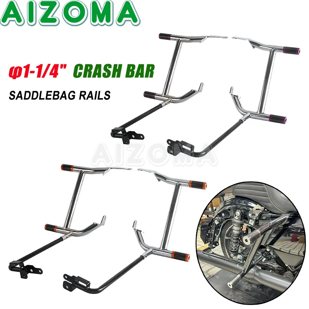 Motorcycle Rear Crash Bar Saddlebag Rail Guard For Harley Road Glide FLTRXST FLTRXSE FLTRXSTSE FLTRXSE FLTRU FLTRK FLTRUSE 2009+