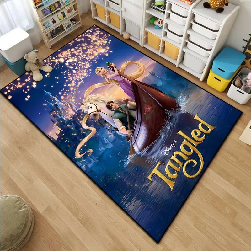 15 sizes Disney Rapunzel Pattern Living Room Bedroom Carpet Bedside Bathroom Floor Mat Kid's Room Cloakroom Home Decor Area Rug