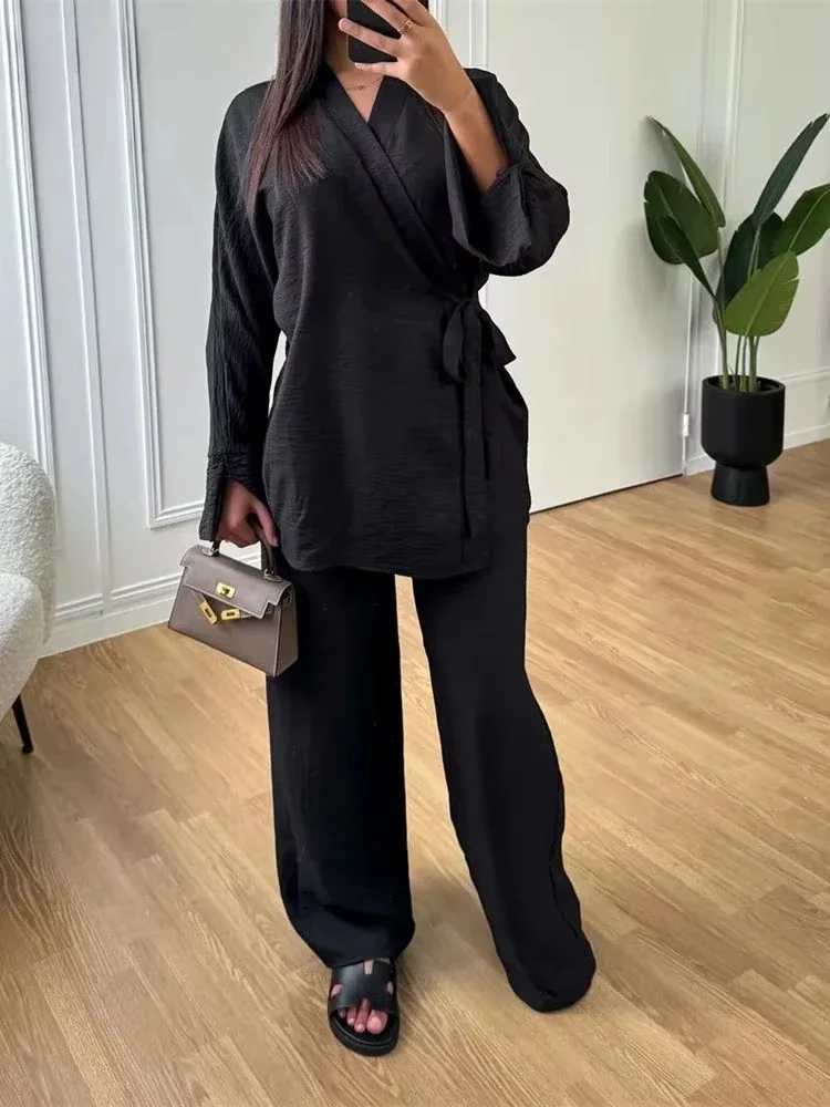Ensemble Abaya 2 Pièces pour Femme Musulmane, Robe Islamique, Caftan Marocain, Modeste, Eid, Dubaï