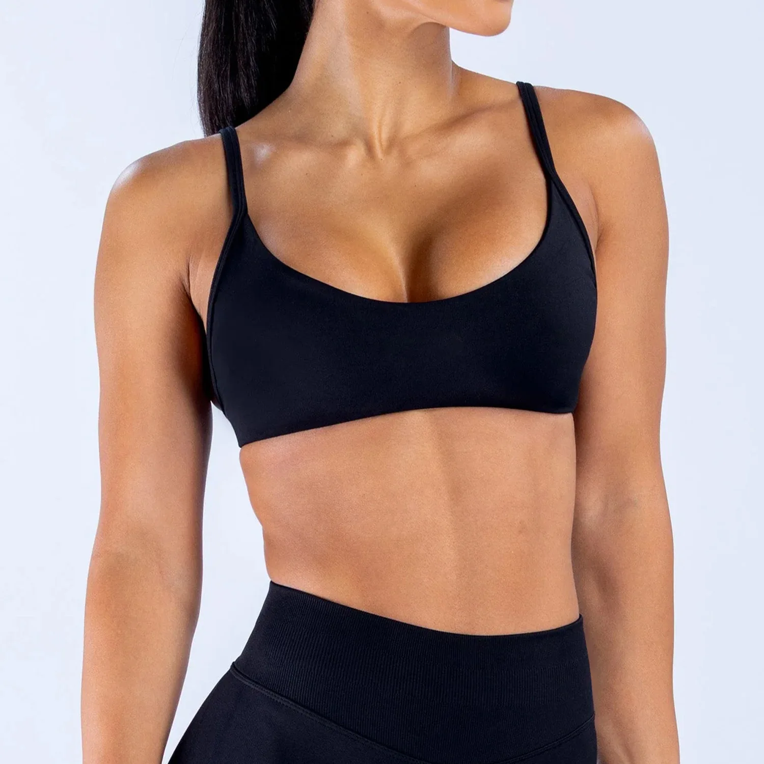 Seamless Yoga Bra Quick Drying Skinny Sports Running Fitness Bra Suspender Back Sports Underwear