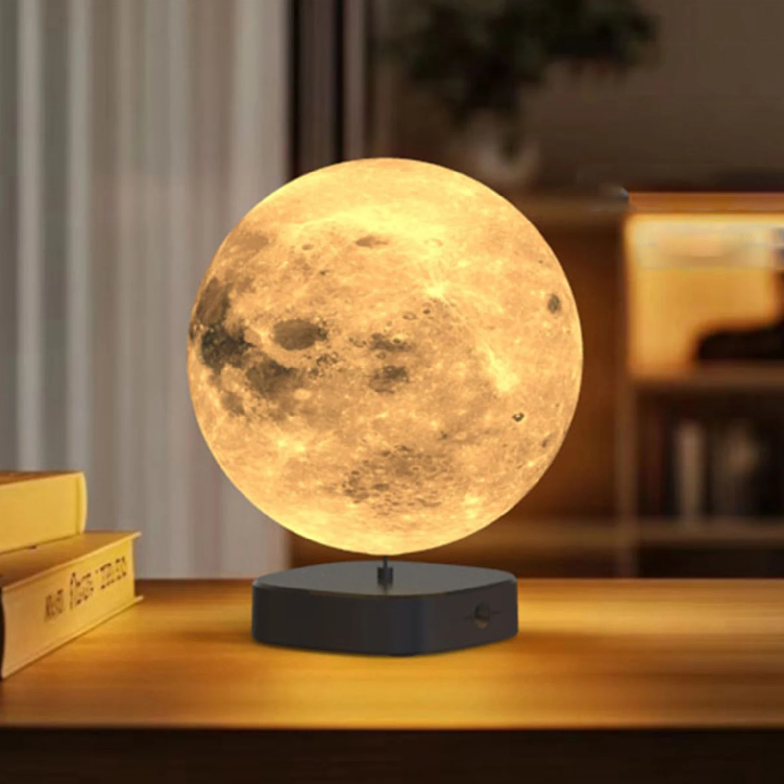 

Лампа для светотерапии с 3D-печатью, 3 цветовых температуры, лампа с имитацией солнечного света, регулируемая яркость, ночник для комнаты, спальни